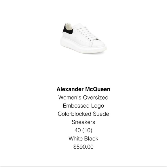 Alexander McQueen Larry Sneaker white/black - Picture 10 of 10